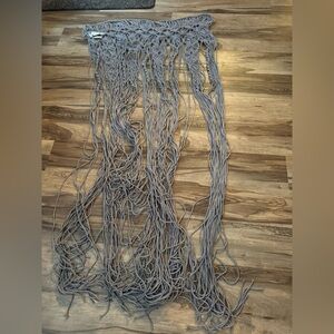 Gray Macrame Curtains
